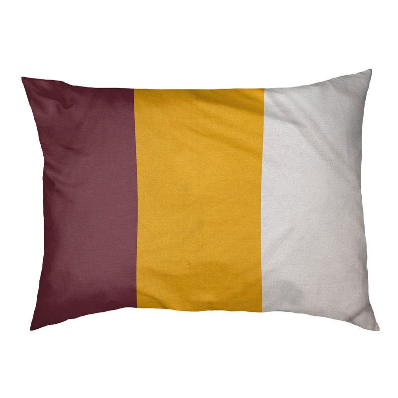 Coussin de lit pour chien Cincinnati, Très grand (l 50 po x P 40 po x H 7 po), Bourgogne / doré / blanc