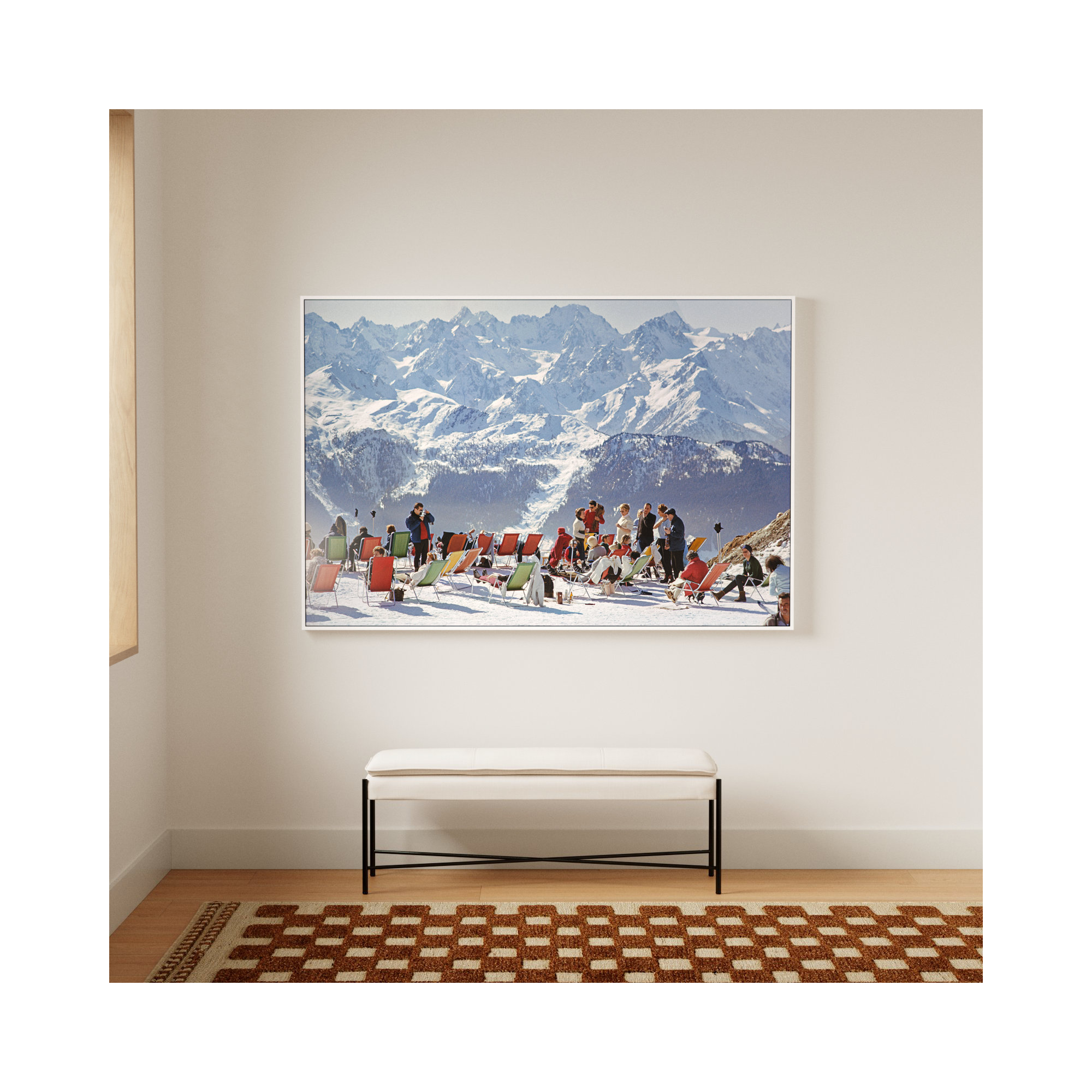 Lounging In Verbier by Getty Gallery, White, 48" H x 72" W x 2" D