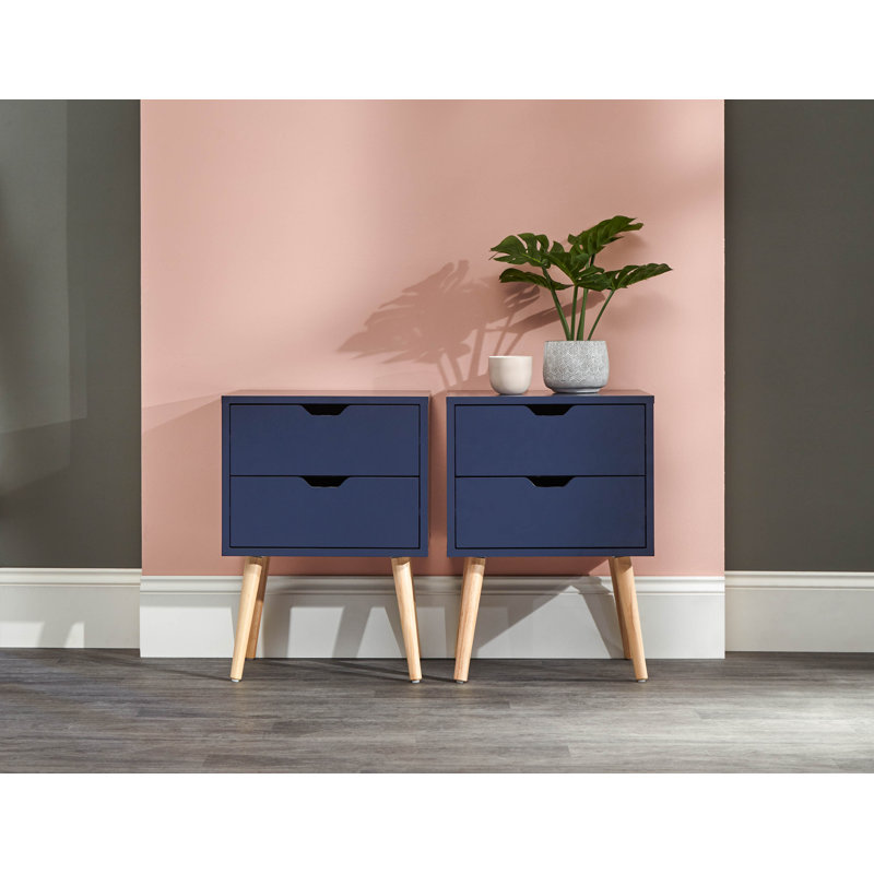 Lalani 40cm W Bedside Table, Nightshadow