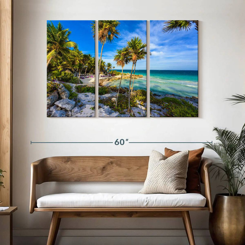 Gillard Cancun, plage vierge, H 32 po x l 50 po
