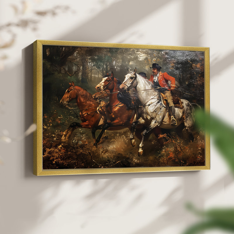 Faune - Lxxiv - Reproduction encadrée - Restickable, H 22 po x l 28 po, Or