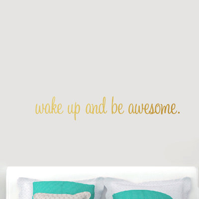 Décalcomanie murale « wake up and be isard »