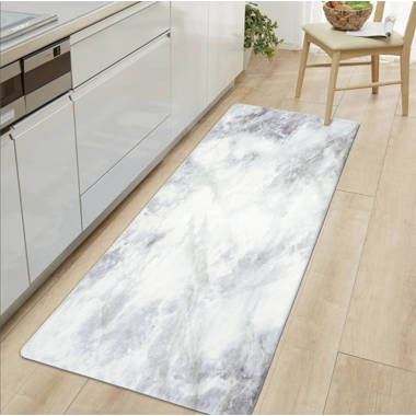 1 PC Marble Pattern Dish Drying Mat, Modern Style Polyester