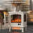 Damielle 20'' Electric Fireplace Infrared Heater with Crackling Sound, Freestanding Fireplace Stove-1391966874