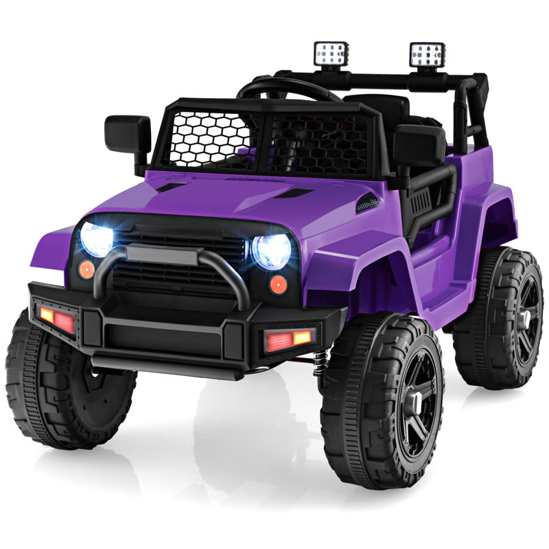 jpcar1 12v Kids Ride On Car Electric véhicule Jeep, Mauve