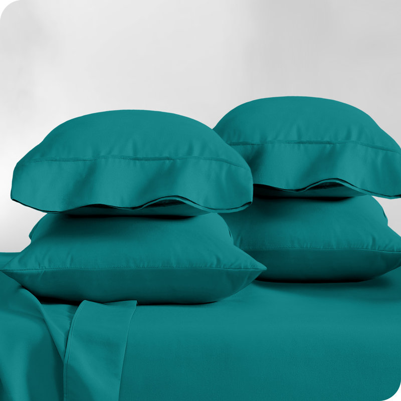 Ultra-Soft Microfiber Pillowcase, Emerald, 4 Standard Pillowcases