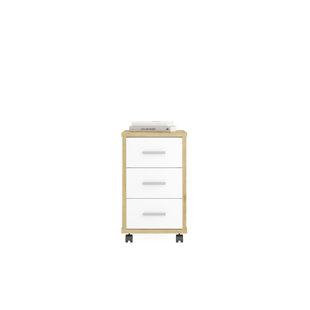 Diego 35cm Wide 3 -Drawer Mobile File Cabinet