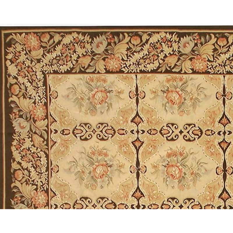 Wool Oriental Area Rug, Square 14'