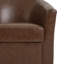 Fauteuil d'appoint pivotant rembourré en similicuir-1758708713