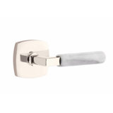 Select Round Passage (Hall & Closet) Door Lever with Square Rosette