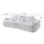 Canapé modulaire compressé très large de 100 po à l'avant courbé, canapé Boucle 3 places en forme de nuage avec mousse à haute résilience, facile à déplacer et à expédier, canapé surdimensionné moderne pour le salon-132502506