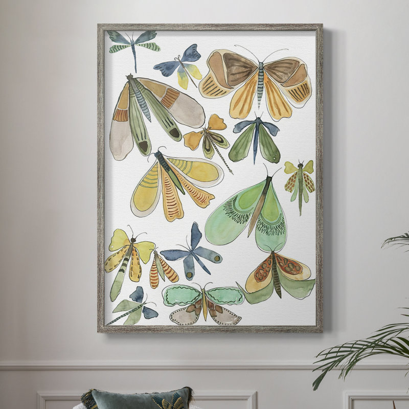 Wings Galore II, reproduction encadrée - bois massif, H 30 po x l 24 po