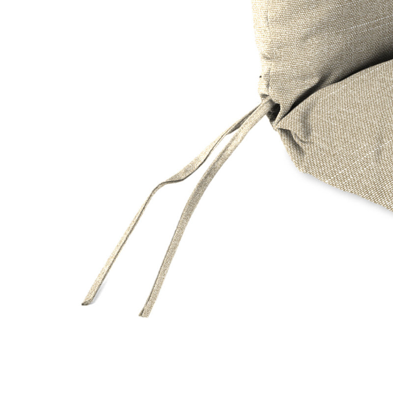 Byrom 22" x 45" Outdoor Chair Cushion with Ties and Loop, Beige