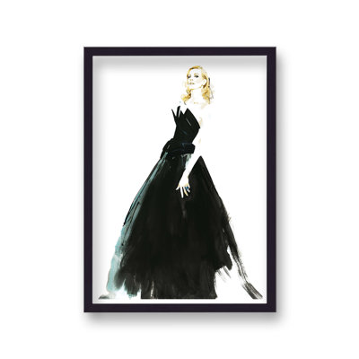 David Downton Cate Aus Vogue Couture Portrait 3 Single Picture Frame Wall Art