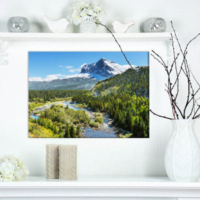 « glacier national park montana ». reproduction de photo sur toile tendue