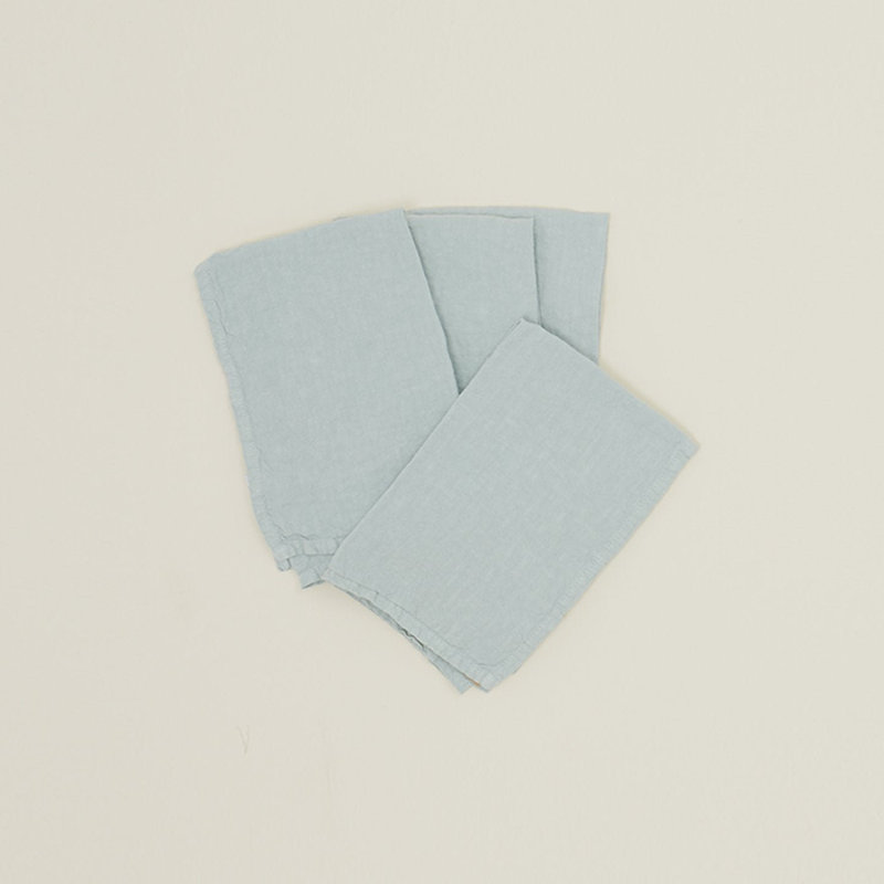 Simple Linen Square Napkin, Sky