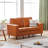 Harlean 60.2'' Faux Leather Loveseat-987388350