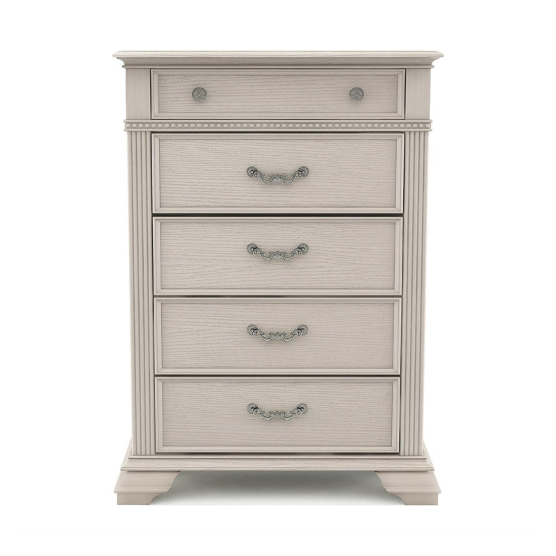 Coffre traditionnel l 36,6 po, blanc antique, Blanc antique