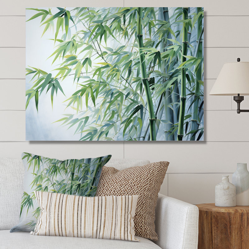 Bamboo Romantic Dream V, reproduction d'art sur toile, H 34 po x l 44 po x P 1,5 po, Toile tendue