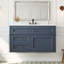 Meuble-lavabo mural de 36 po, armoire de rangement flottante avec 2 tiroirs, 1 tiroir basculant, lavabo simple en céramique à 3 trous, armoire moderne-332580673
