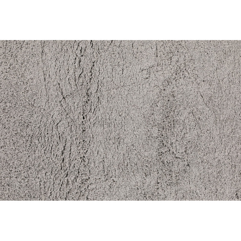 Tapis gris en polyester tissé à la machine Haegan, Rectangle 2 pi 7 po x 4 pi 11 po