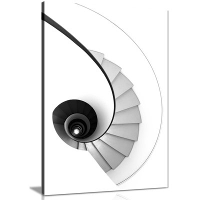 Architectural Infinite Stairs - Wrapped Canvas Print