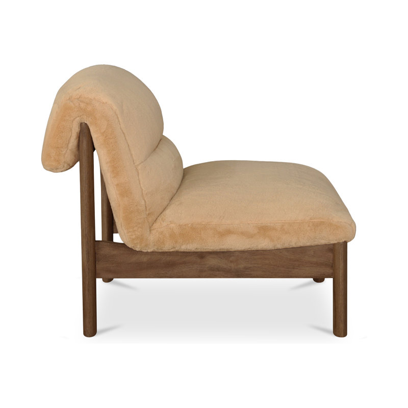 Pierce Accent Slipper Chair, Brown
