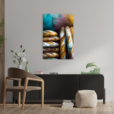 Colorful Loaves Bakery Colorful Rustic Vibrant Wall Art