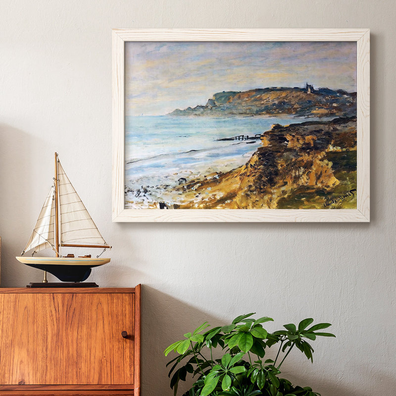 Cliff at Sainte - Toile tendue avec châssis rustique, Cadre blanc, H 28 po x l 42 po x P 1,5 po