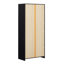 Bibliothèque en bois à 3 niveaux H 72,25 "x l 32" Cottrell avec armoire de rangement-81727471