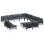 Vidaxl Garden Sofa Set 14 Pcs Anthracite Steel