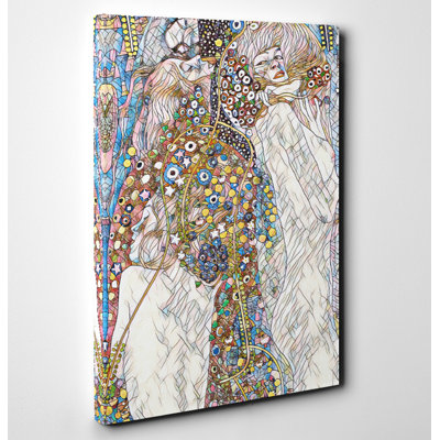 Water by Gustav Klimt - Wrapped Canvas