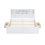 King Size Wood Platform Bed With Multi-Storage Headboard, USB And Drawers-1247208922