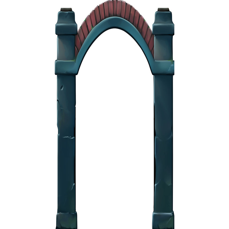 Cemetery Arch Gate Halloween Cardboard Standee Prop