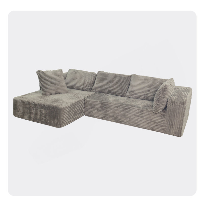 Compress Foam Couch, Antique Gray