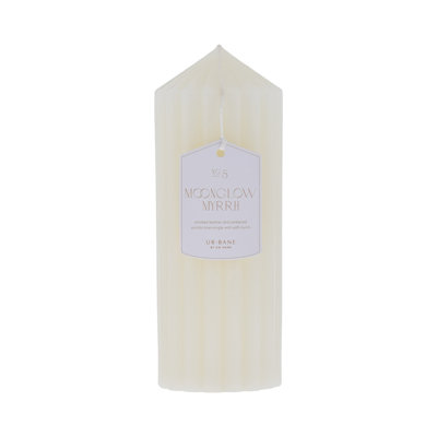 Moonglow Myrrh Scented Pillar Candle