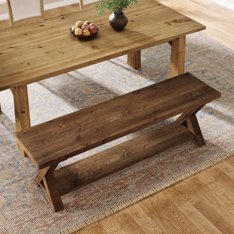 Solid Wood Dining Bench