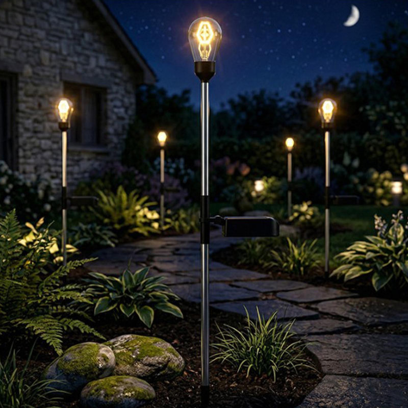 Veilleuse à énergie solaire à filament de tungstène pour jardin et lumière de jardin pour l'extérieur, G