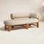Malta Outdoor Teak Chaise Lounge