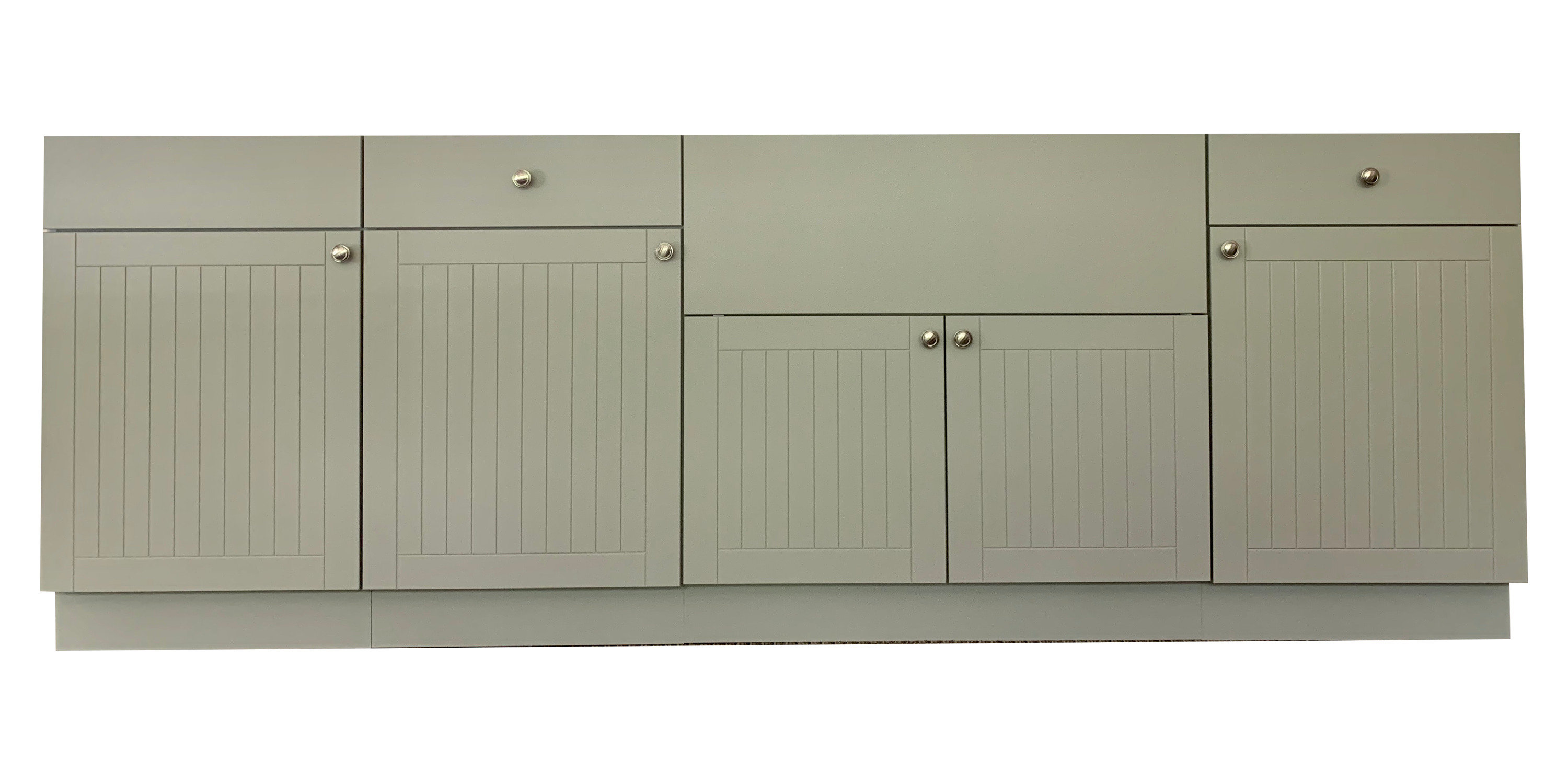 Marbella Outdoor Inc. 98'' W 6 Modular Outdoor Kitchen Cabinet with - Burner Grill | Wayfair