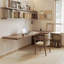 Bureaux en bois massif en L noyer clair-108205537-108205535