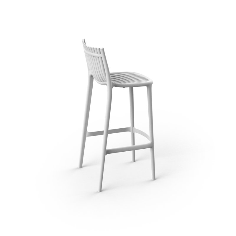 Ibiza 30” Patio Bar Stool, White