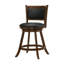 Tabouret pivotant Caesare en brun et noir-41772983