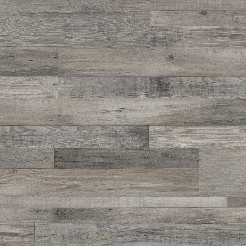 Plancher de vinyle de luxe imperméable Parkland Ashen Grove 7 po x 48 po 6,5 mm 20 mil, Bosquet cendré