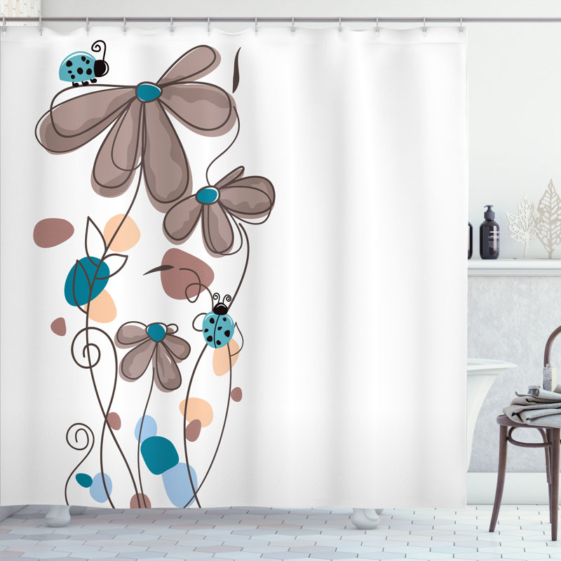 Ensemble de rideau de douche Kids, 69"H x 75"W, Taupe chaleureux