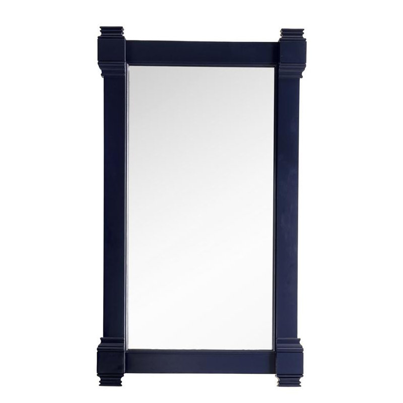 Brittany Flat Beveled Wall Mirror, Victory Blue, 39.25" x 22"