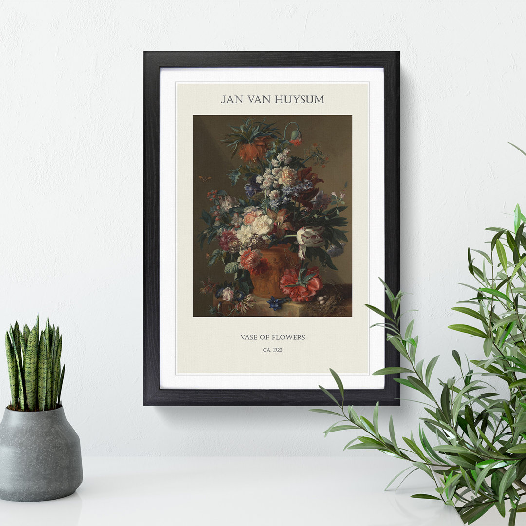 Still Life With Flowers Vol.13 by Jan Van Huysum Framed Print
