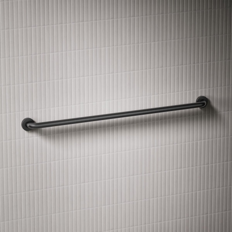 Barre d'appui contemporaine, Noir mat, L 42 po