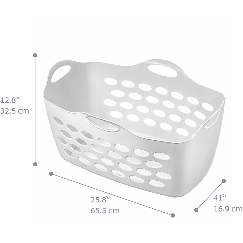 Plastic Laundry Basket with Handles