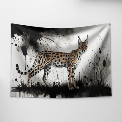 Tapisserie murale Wildlife Serval